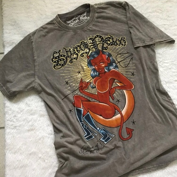 Lucky Brand Other - ▫️t e e s || unique acidwashed asian graphic tee▫️